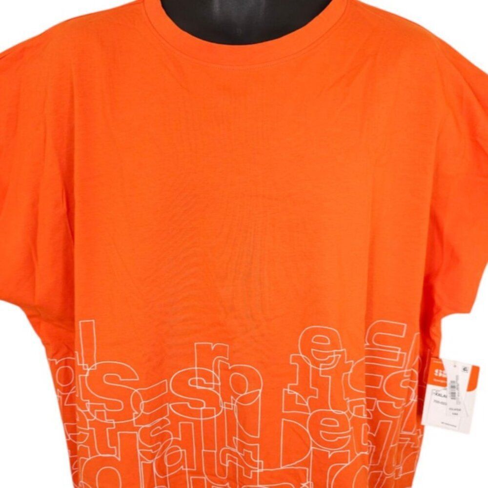 Sports Illustrated T Shirt Mens Size 2XL Orange Flyweight Tee Moisture Wicking